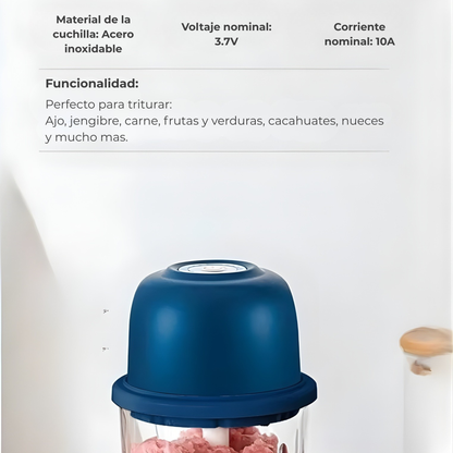 Mini Picadora Eléctrica Portátil